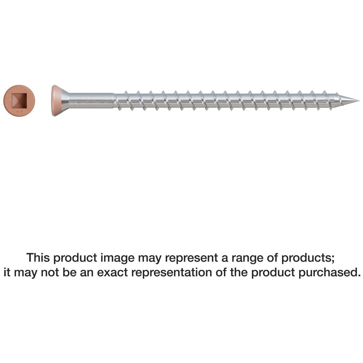 Simpson Strong-Tie DTH212S305TN03 Trim-Head Screw, Sharp Point , #7 x 3-1/2-in. #2 Square Type 305 Tan 03, 1000-Pack
