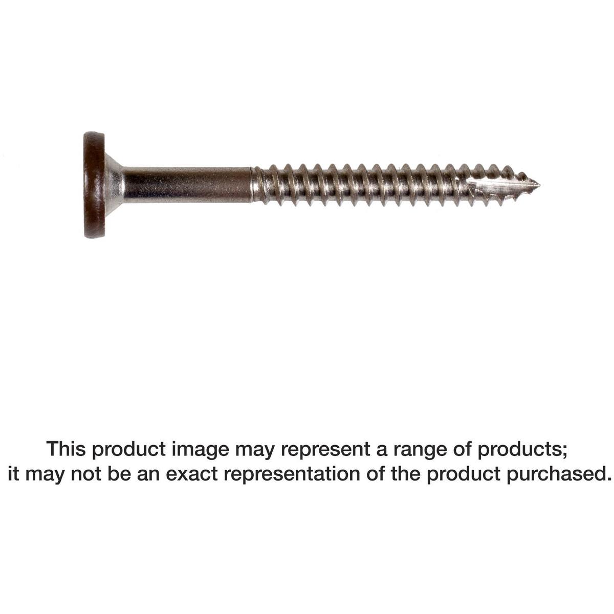 Simpson Strong-Tie T08175FS75RD Fascia Board Screw, #8 x 1-3/4-in. T-20 6-Lobe Pancake Head Type 316, Red, 75-Pack