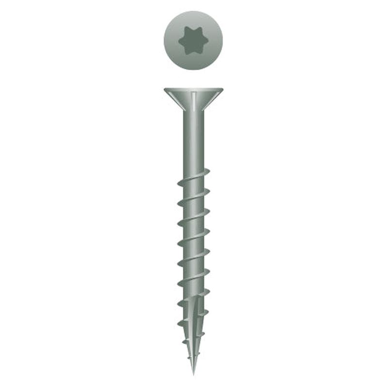 Strong-Point XT820W Star Drive Flat Head w/Nibs, Coarse Thread, Type ’17’, WAR Coated, 8 x 2, Box of 3,500 Outdoor Screws