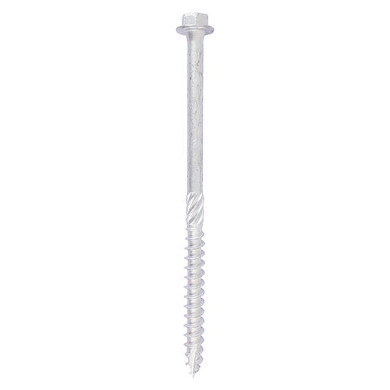 TIMCO Heavy Duty Timber Screws - Hex - Exterior - Silver - 8.0 x 150 - 10 Pieces TIMbag