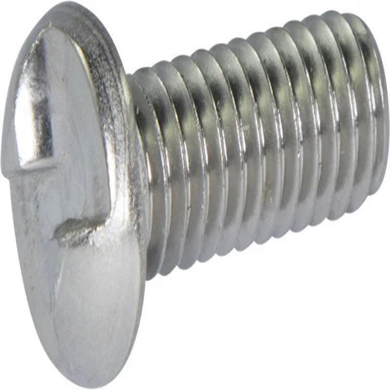 [100 PKG] Machine Screws Round Head One Way Steel Zinc 10-32 X 1-1/2