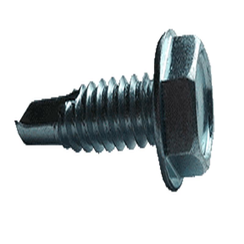 [1500 BULK] Self Drilling Screws Unslotted Indented Hex Washer #2 Point 18/8 Stainless 14 X 1/2