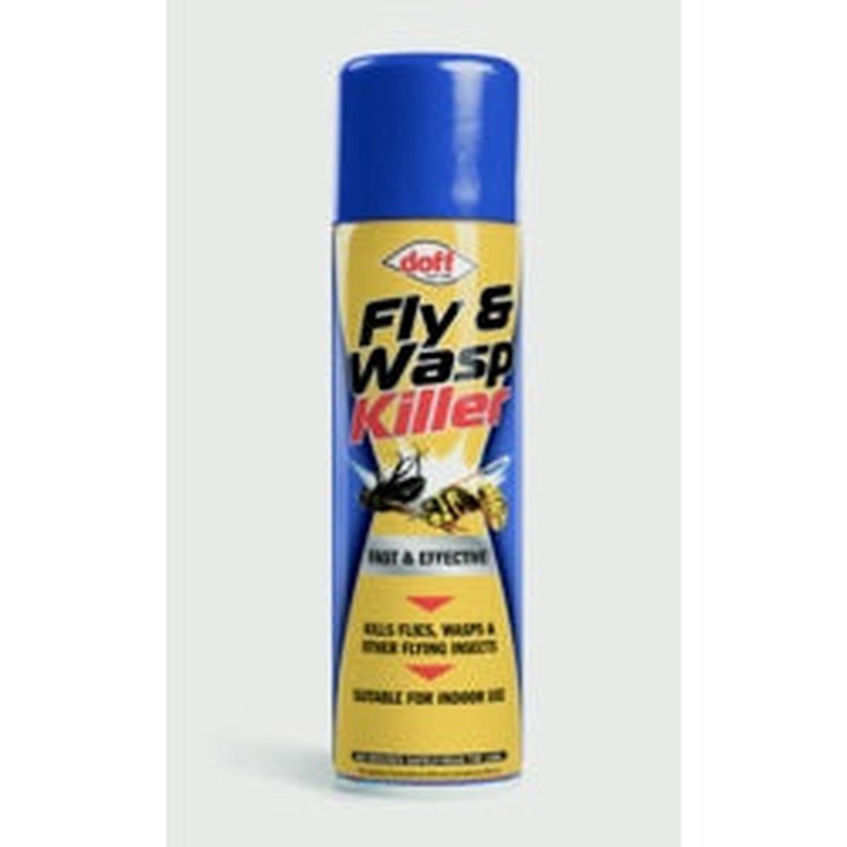 Doff Fly & Wasp Killer 300ml  Fast-Acting Aerosol Spray for Flies, Wasps & Flying Insects