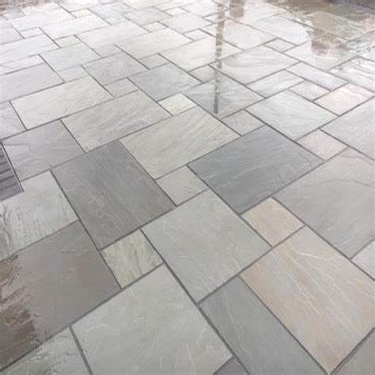 Kandla Grey Patio Pack Calibrated 22mm  Premium Natural Stone Paving – 18.9 SQM