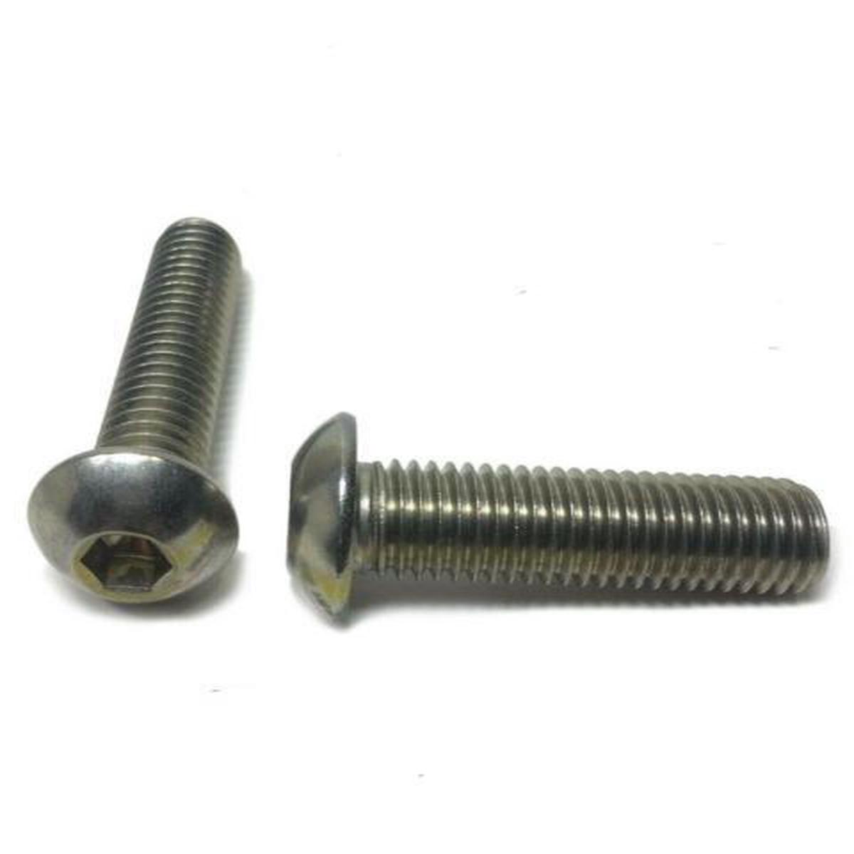 #10-24 x 1 1/4″ Button Head Socket Cap Screw Stainless Steel Screws UNC