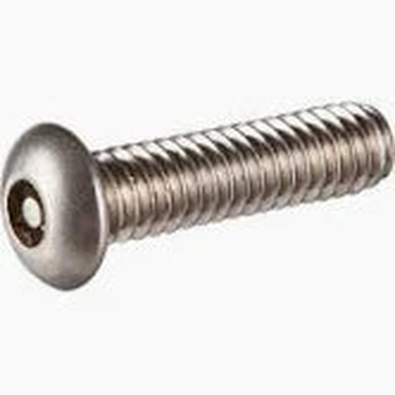 [100 PKG] Cap Screws Button Head Pin In Socket 18/8 Stainless Steel 4-40 X 1/4