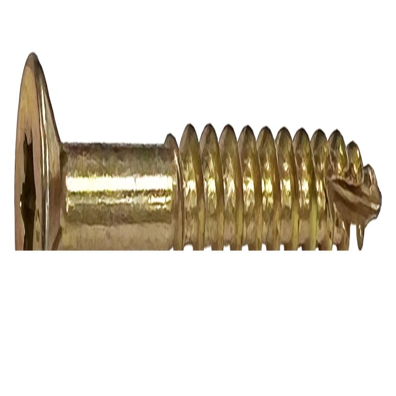 DAGGERZ DKSTY081104 8 x 1-1/4 Star Flat w/Nibs Type 17 Coarse Wood Screws Yellow Zinc 7500 PCS