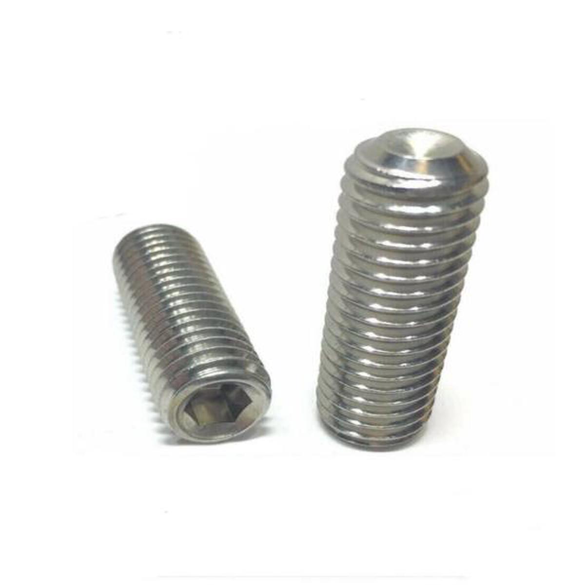 (Qty 100) 5/16"-18 x 1/4" Stainless Steel Socket Set Screw Cup Point
