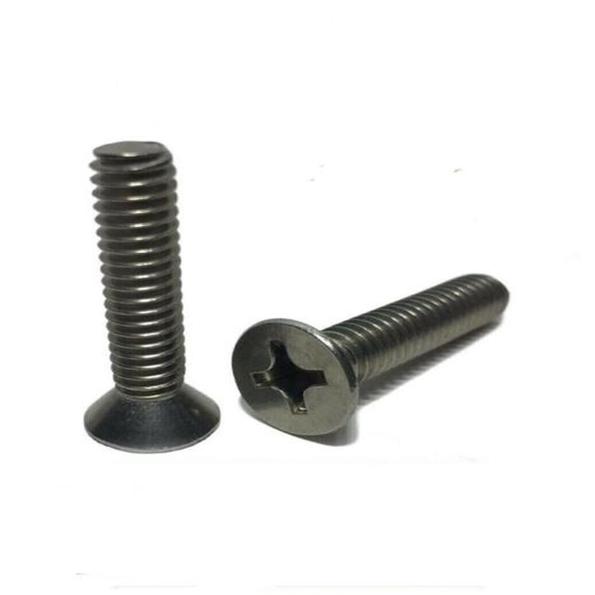 (Qty 1000) 1/4"-20 x 7/8" Phillips Flat Head Machine Screws Stainless Steel