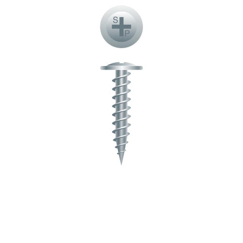 Strong-Point 97MZ Phillips Modified Truss (R/W) Head, K-Lath, Zinc Plated, 8 x 3, Box of 1,500 Drywall Screws