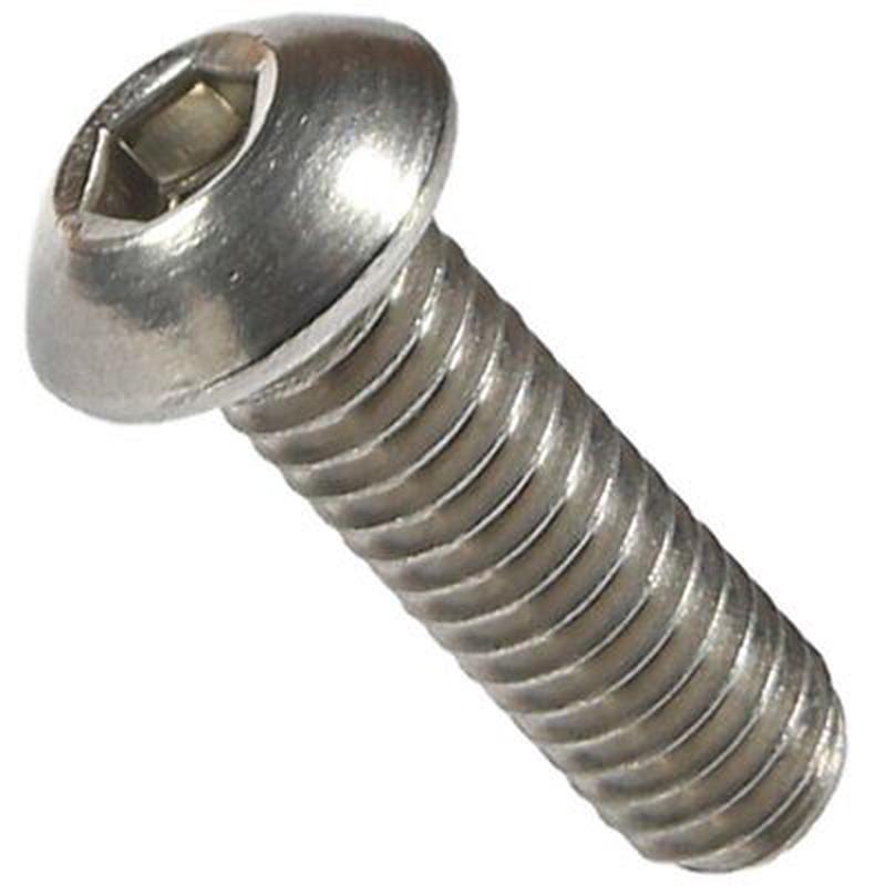 [100 PKG] Cap Screws Button Socket Alloy Steel Zinc 6/32 X 1/2