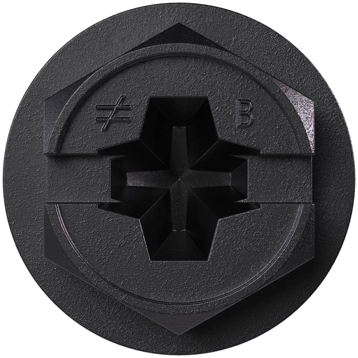 Simpson Strong-Tie TNTBL25214H Titen Turbo, 1/4-in. x 2-1/4-in. Hex-Head Concrete and Masonry Screw, Black, 100-Pack