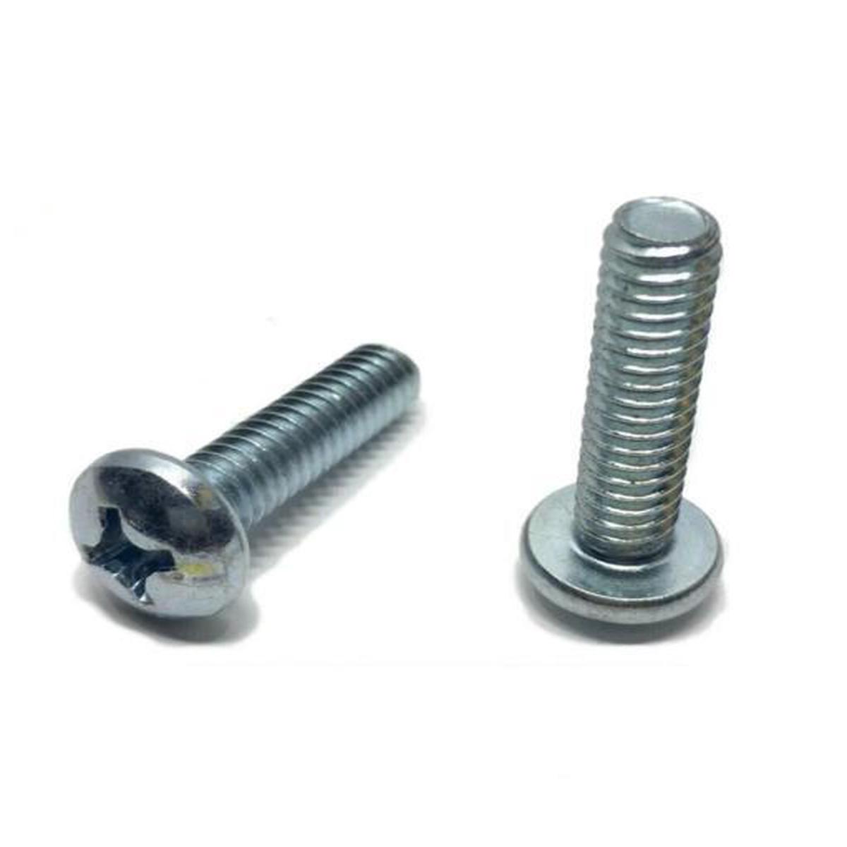 (Qty 8,000) #10-32 X 3/8" Phillips Pan Head Steel Zinc Green Machine Screws NF