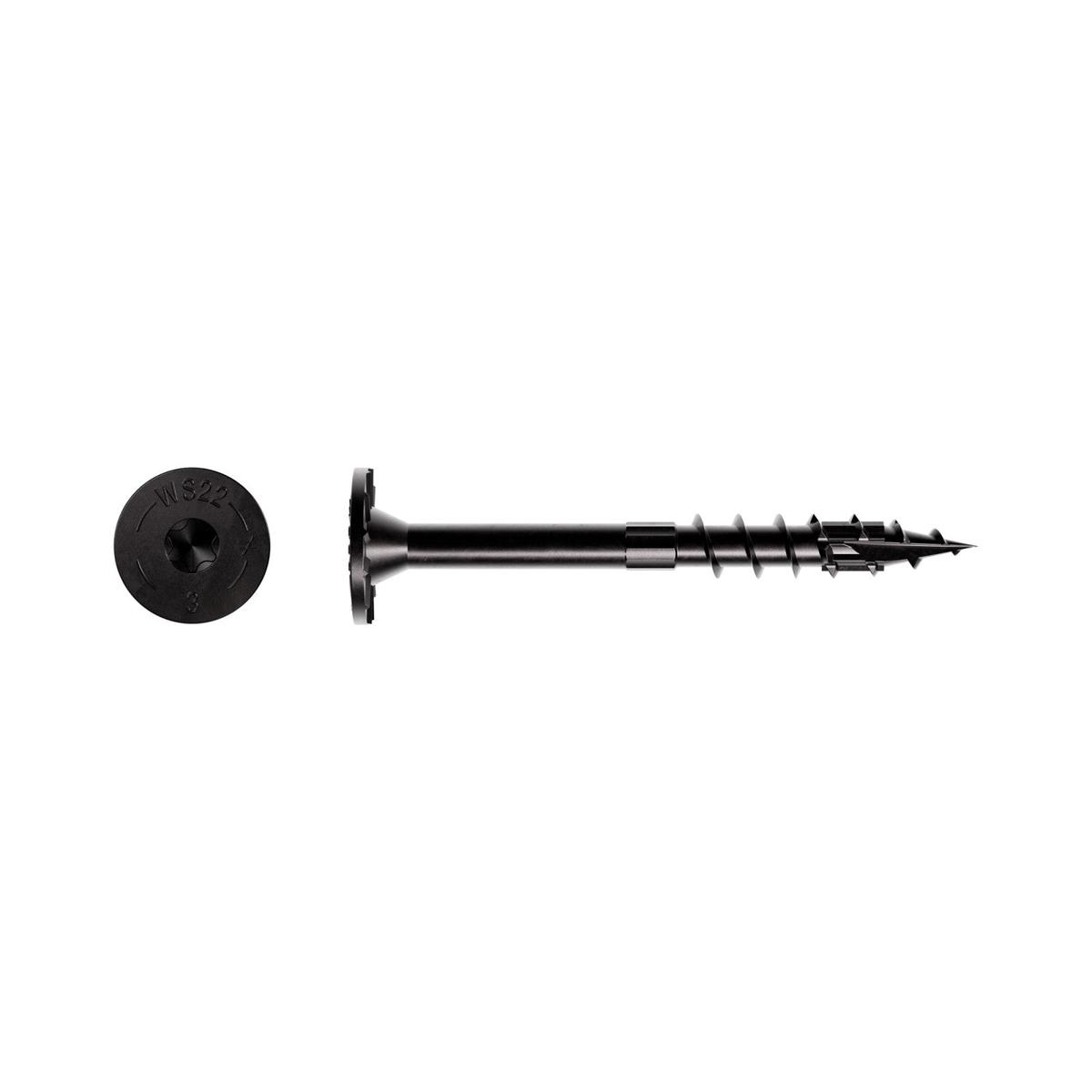 0.220" x 3" Strong-Tie SDWS22300DBB-RP1 Timber Screw - Double Barrier Coating, Black