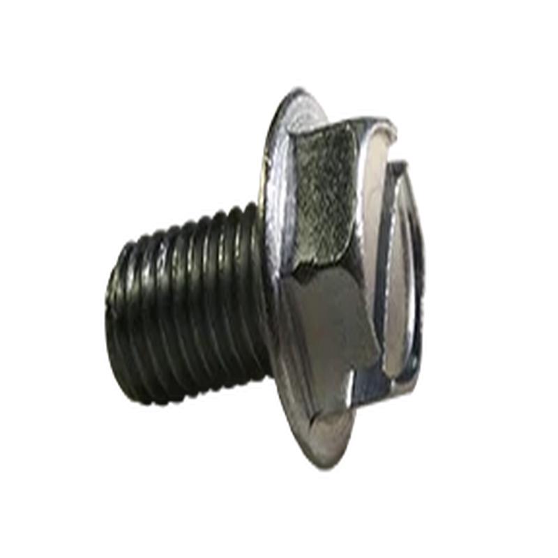 [1000 BULK] Machine Screws Slotted Indented Hex Washer Zinc Plated 10/24 X 2 1/4