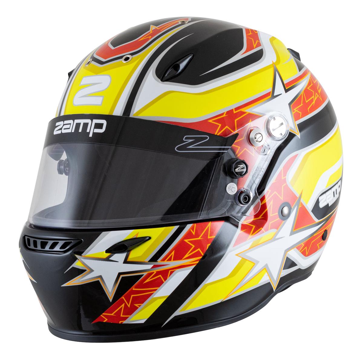 Zamp Integralhelm ZR-72 "Schwarz/Rot/Orange"