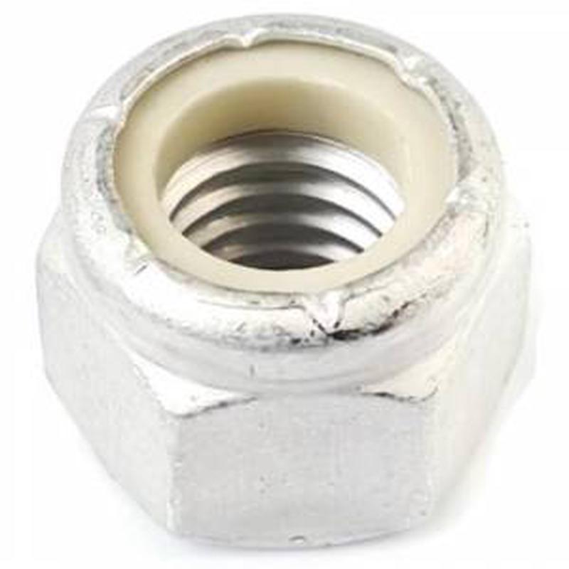 [100 PKG] Hex Lock Nuts Nylon Insert Aluminum 10/32