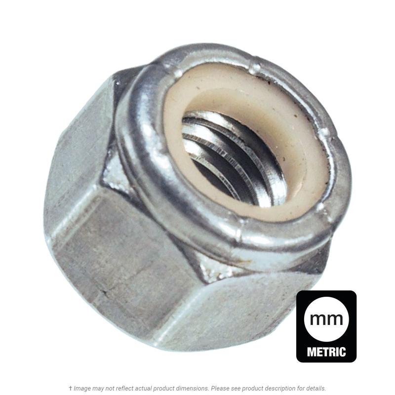 [100 PKG] Hex Lock Nuts Nylon Inserts NTM 316 Stainless 6/40
