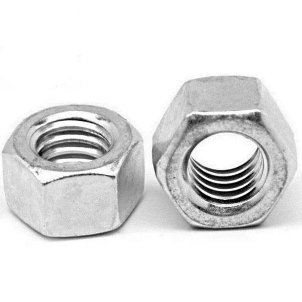 (Qty 1,200) 7/16"-14 Low Carbon Grade 5 Finished Hex Nuts Zinc Plated Bulk Box