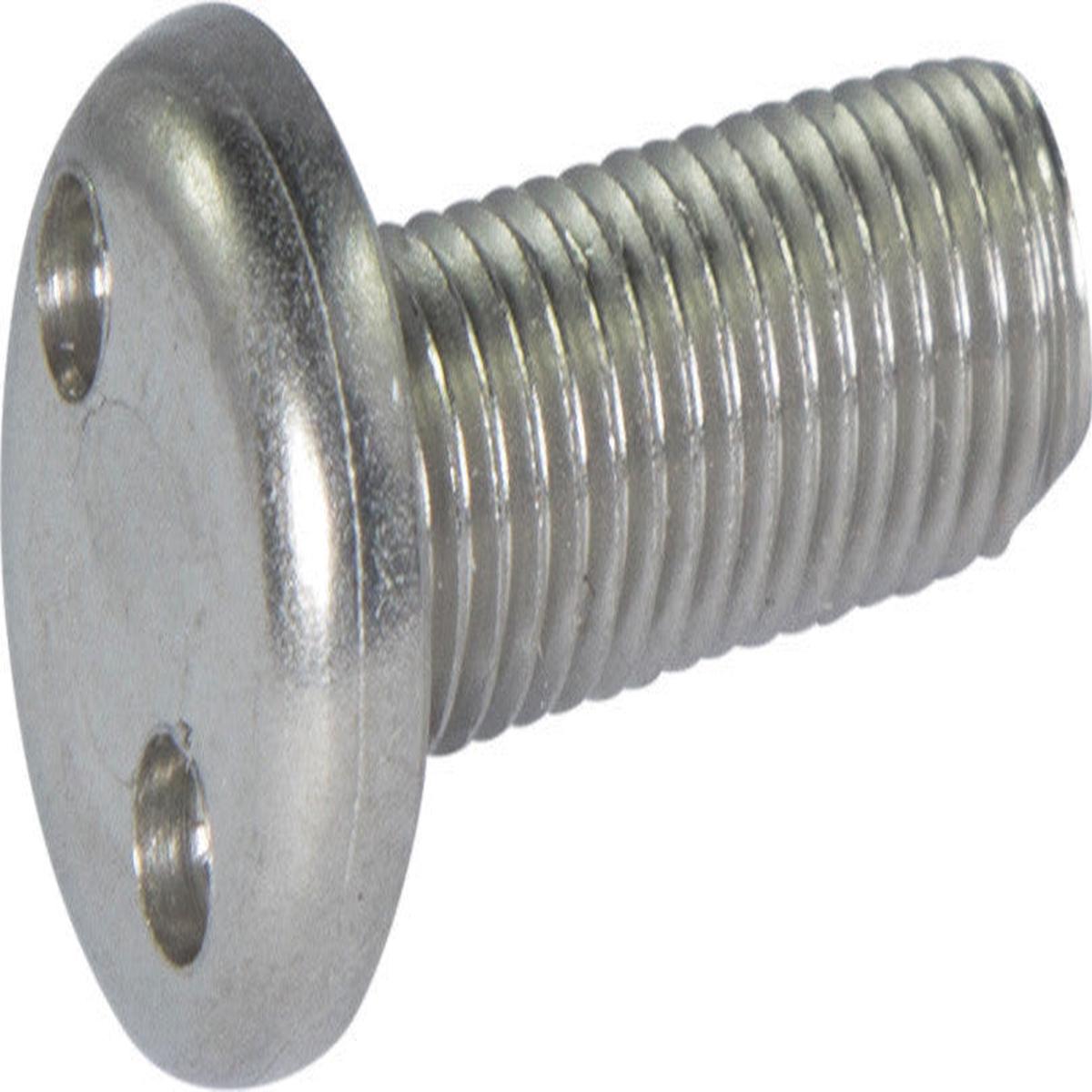 M6-1.0 x 12 Tamper Resistant Drilled Spanner Pan Head Machine Screw 18-8 Stainless Steel - Metric (#14)