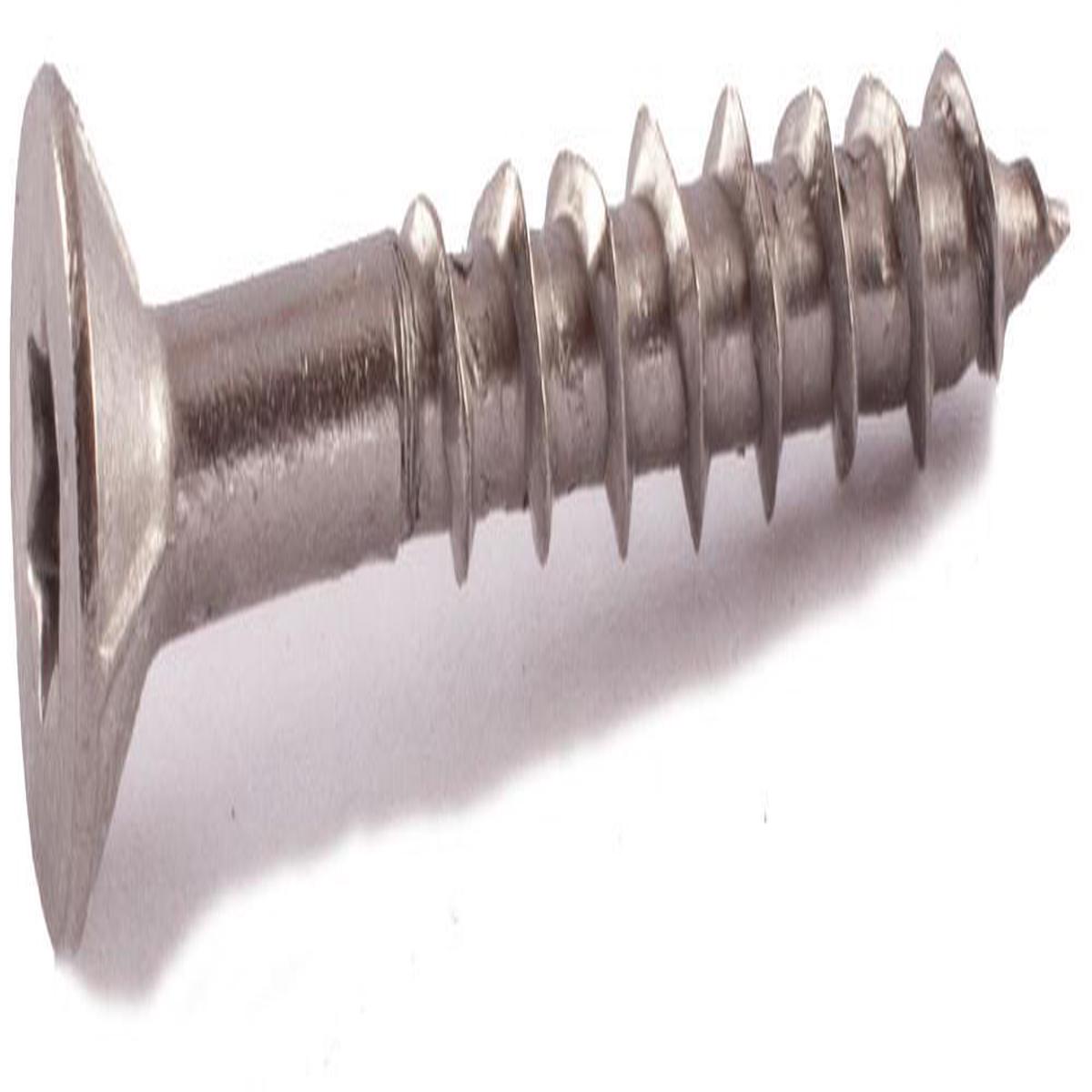 #10 x 3 1/2 Simpson 6-Lobe Flat-Head Deck-Drive DWP Wood Screws 316 Stainless Steel (T25) - Box (1 lb. - 56)