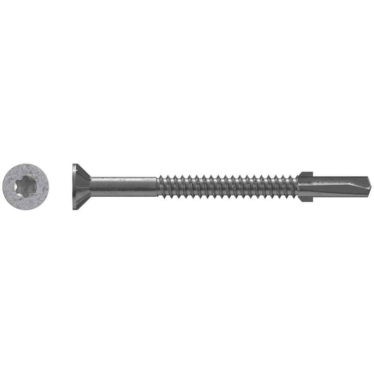 #14 x 3 Strong-Drive TF WOOD-TO-STEEL Screw (Collated) Drive T30 6-Lobe Mechanically Galvanized - Pack (750)