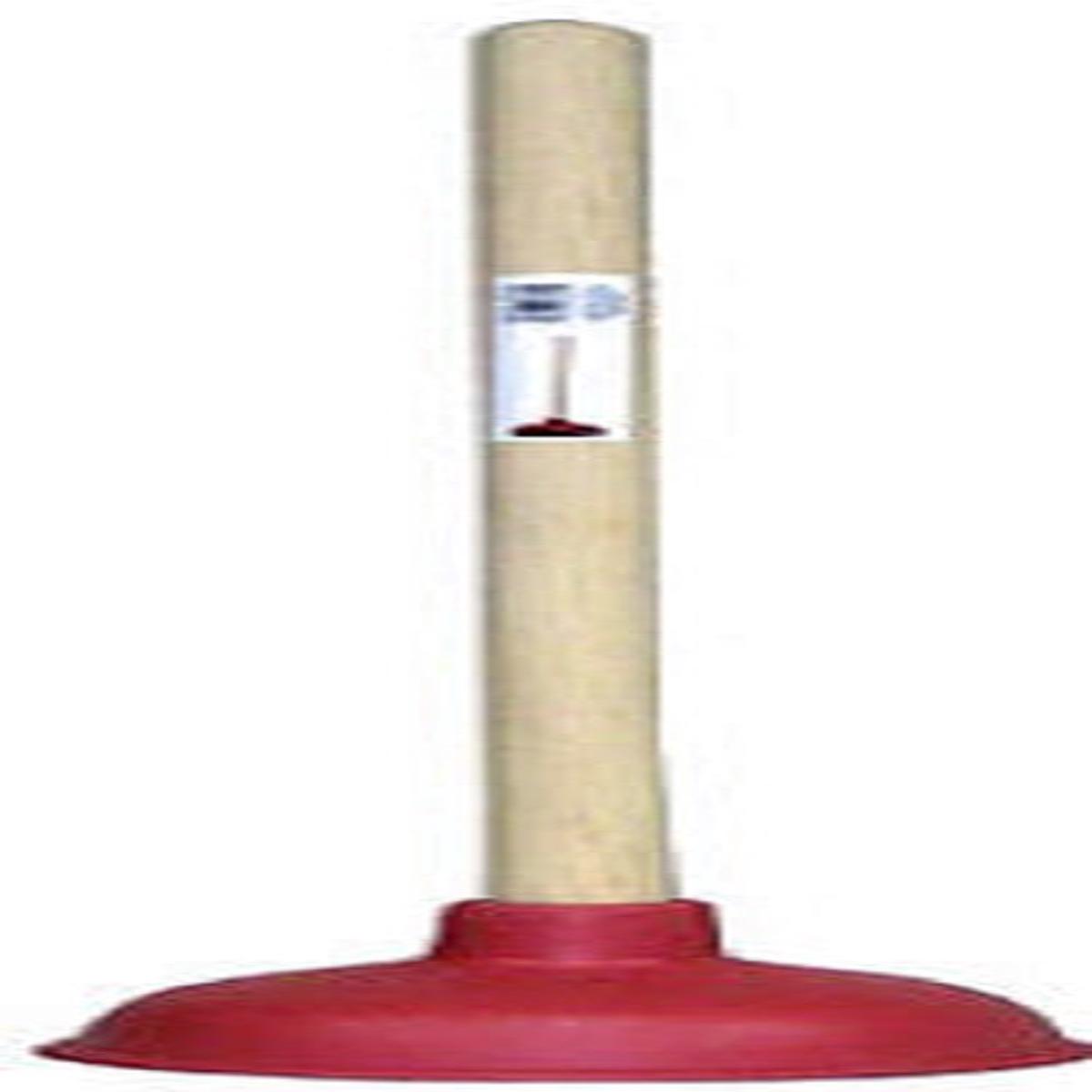 Everflow C28806 6" x 18" Force Cup Wood Handle Household Toilet Plunger - Quantity of 10
