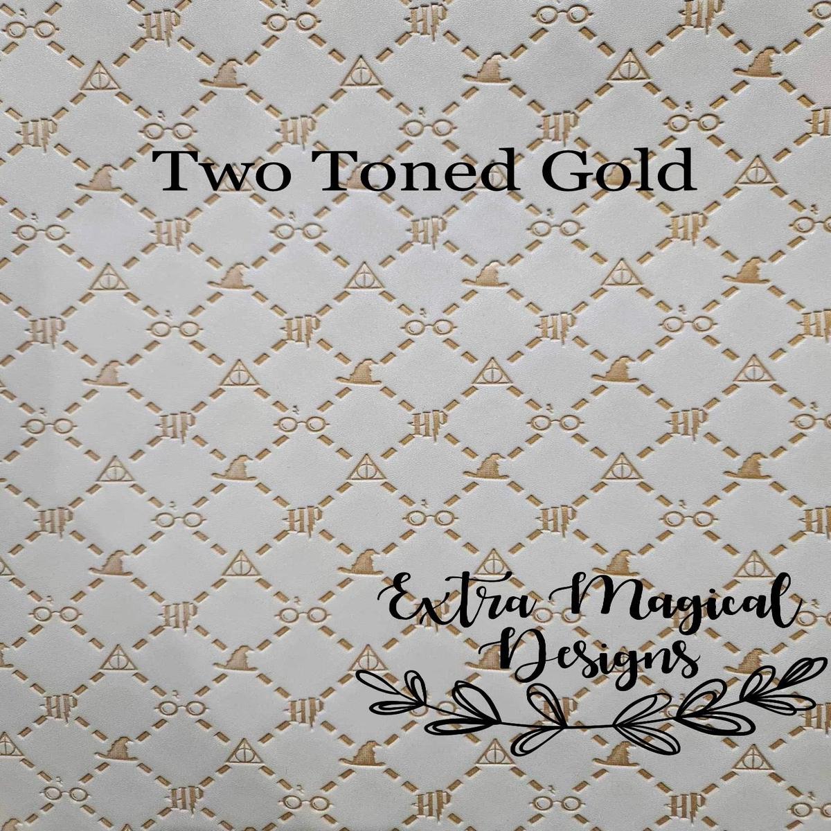 Quilted Wizardry Vinyl 18 inch rolls A - Two Toned Gold