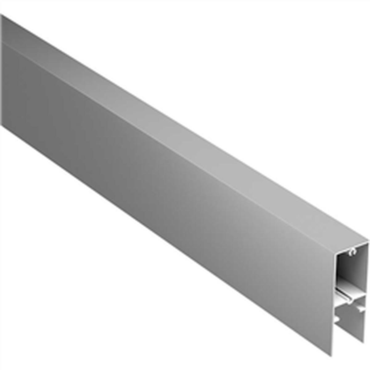 Sliding gate aluminium bottom rail 6100MM LONG - Basalt