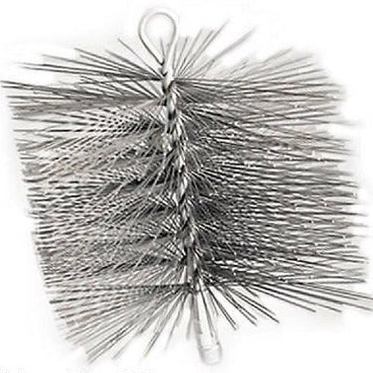 Imperial BR0185 8" x 8" Square Premium Single Spiral Wire Chimney Cleaning Brush