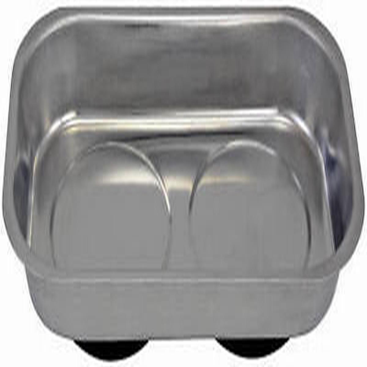 (18) Master Mechanic 5.5" x 9.5" Stainless Steel Mechanic's Magnetic Parts Trays