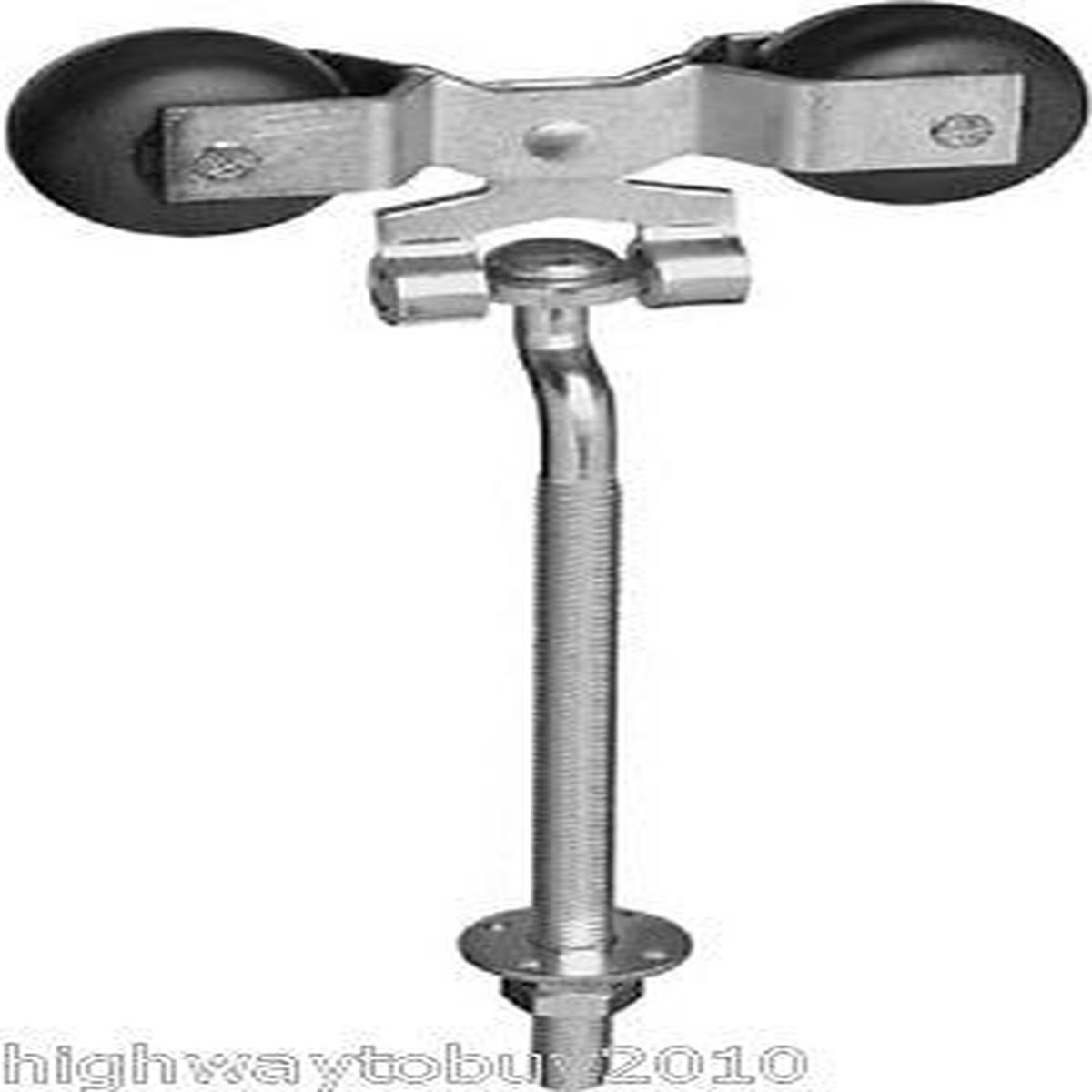 Stanley Mfg N193-714 Pack of 2 Zinc Flexible Barn Door Rollers w Offset Bolt