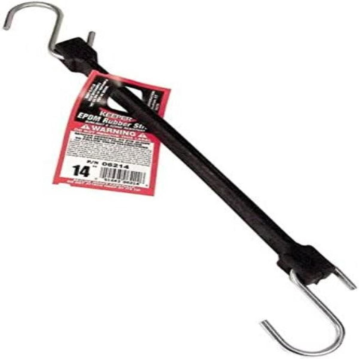 Hampton 06214 14 Inch EPDM Rubber Bungee Cord Strap - Quantity of 30