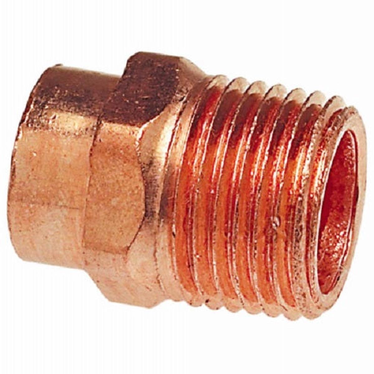 Nibco W01200T 1/2" CxM Male Pipe Thread Copper Adapter - Quantity of 200