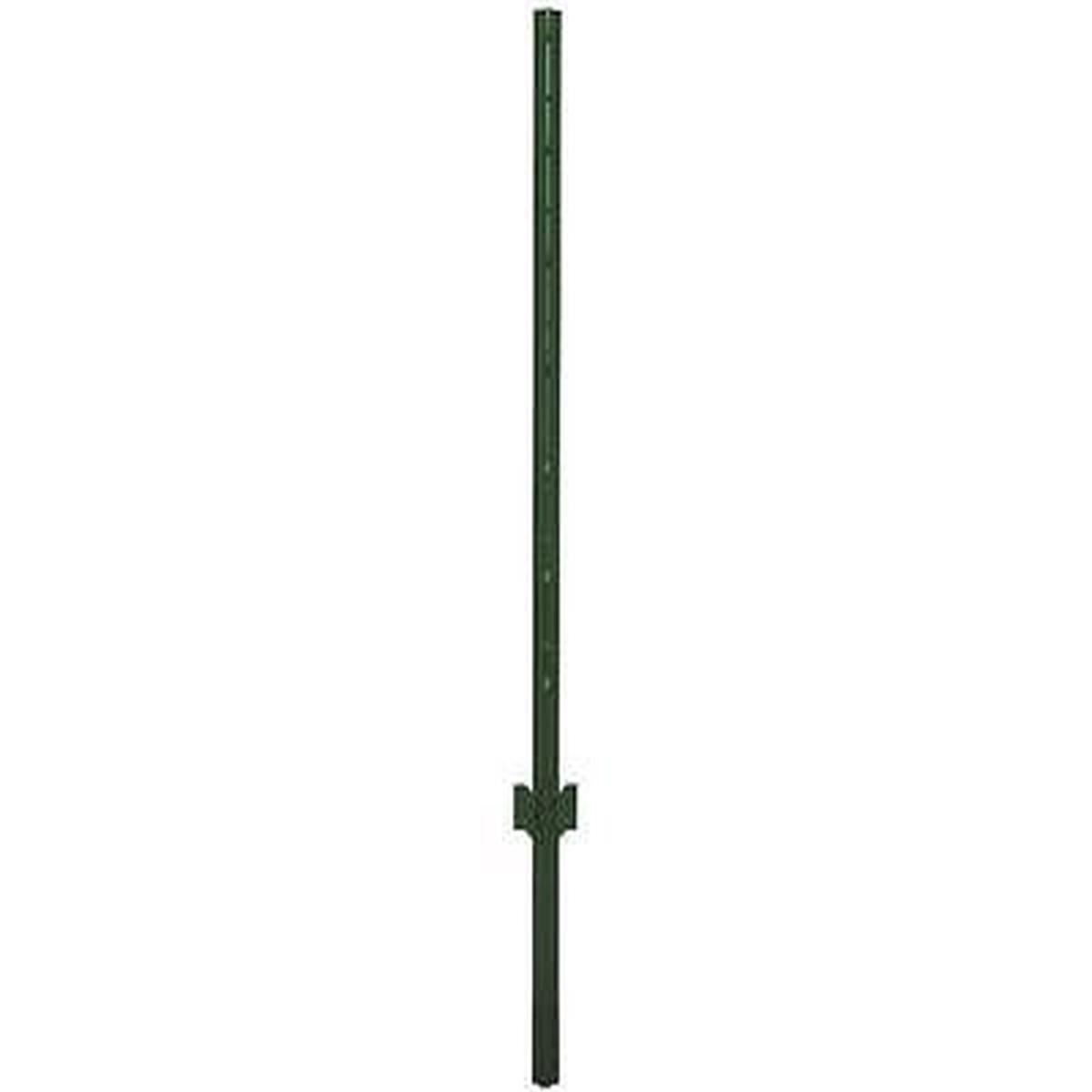 (5) Midwest Air 901156A 6' Green Heavy Duty U Style 13 Gauge Steel Fence Posts