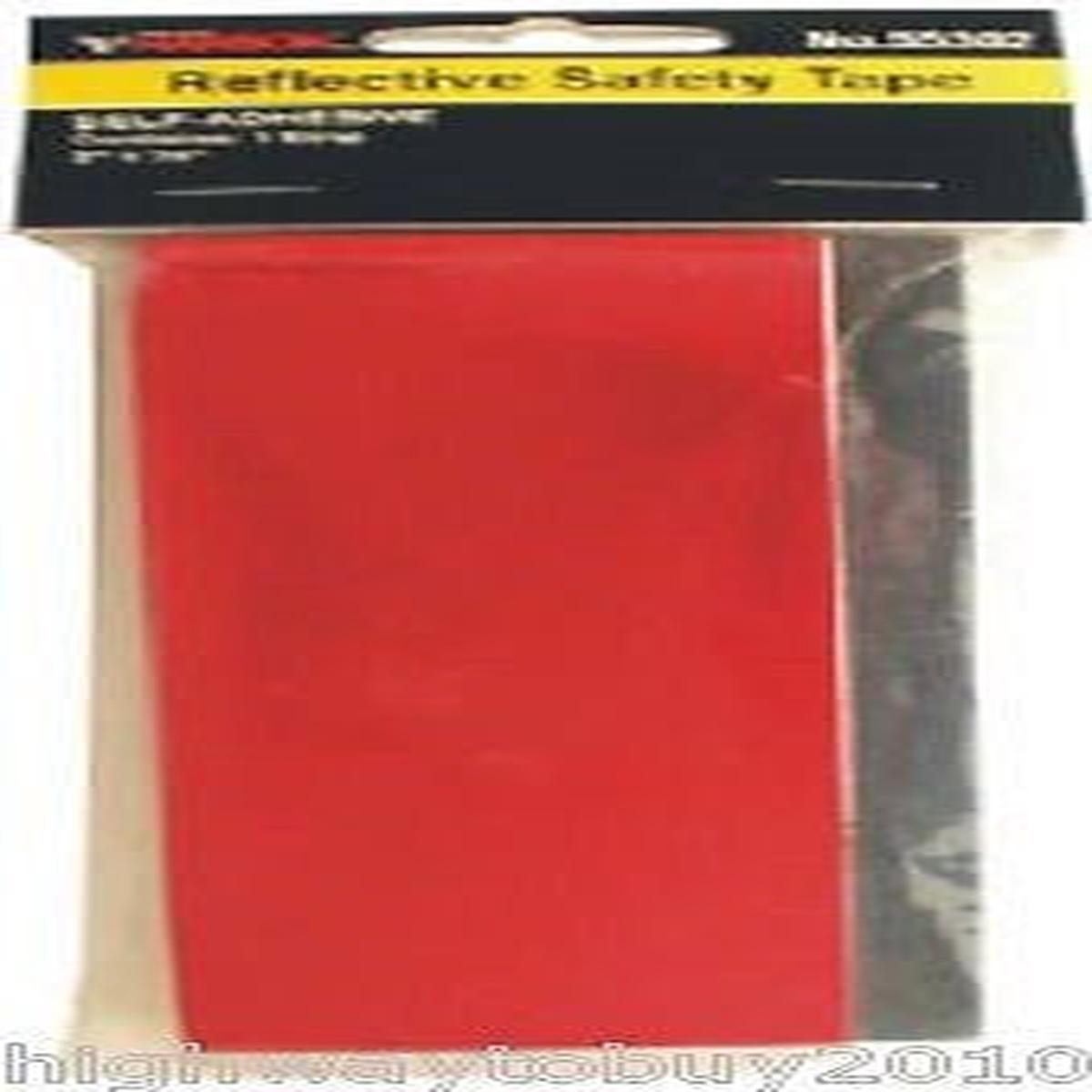 (6) packages Hanson 55302 2" x 24" Red Self Adhesive Reflective Safety Tape