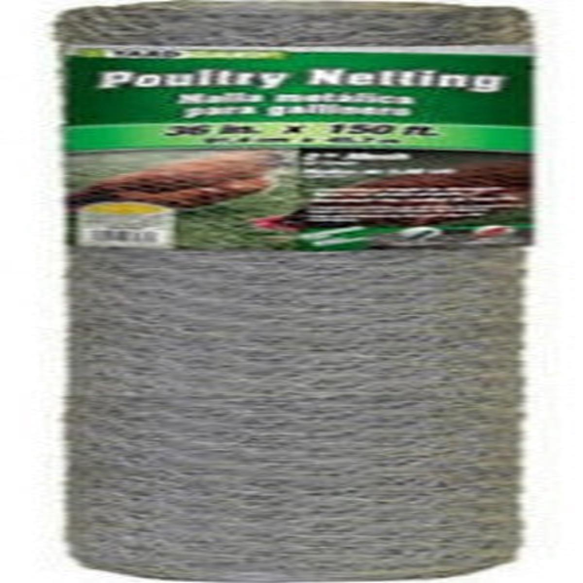 Midwest Air 308495B 36" x 150' Foot Roll of 2" Mesh Galvanized Poultry Netting Chicken Wire Fence - Quantity of 3