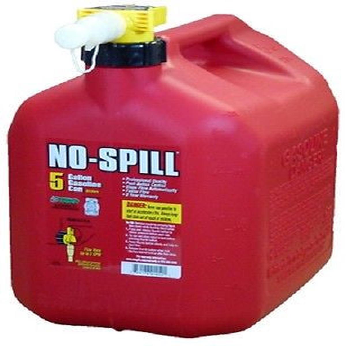 (2) NO SPILL 1450 5 Gallon CARB Compliant User Friendly Gas Gasoline Fuel Cans