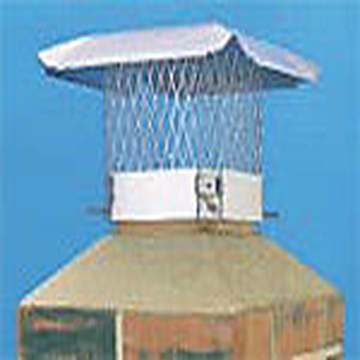 HY-C Co. SCSS1313 13" x 13" Stainless Steel Shelter Chimney Cap Spark Arrestor