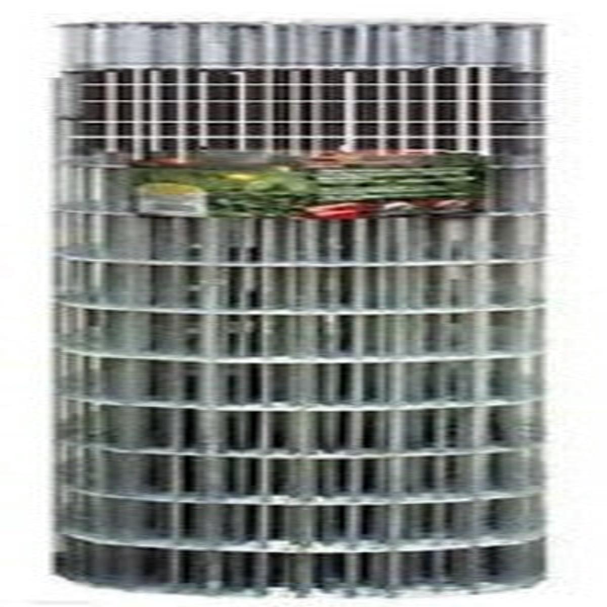 Midwest 309302A 30" x 10' 16 Gauge Galvanized Cage Wire 1" x 1/2" Mesh Fencing - Quantity of 1