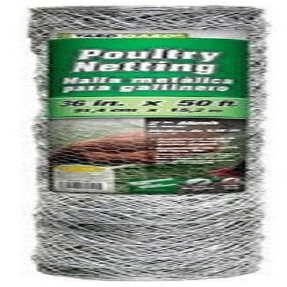 YardGard 308475B 36" x 50' 2" Mesh Poultry Netting Chicken Wire Fence Fencing - Quantity of 6