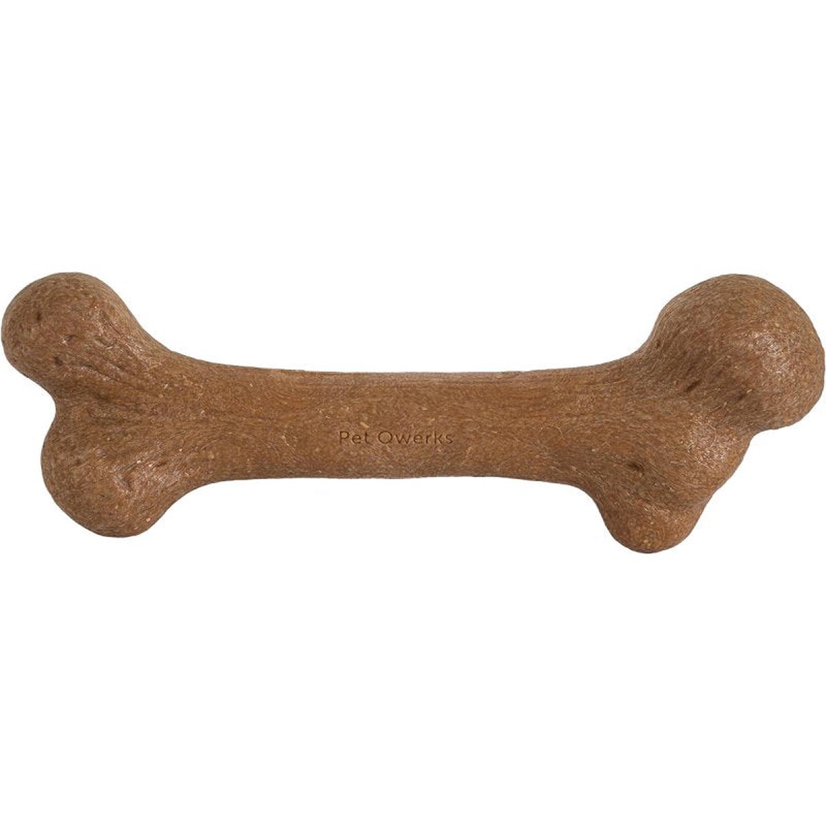 Petmate BarkBone 36036 Dog Toy M Peanut Butter Chew Toy Natural Instincts Infused Wood Dinosaur Nylon