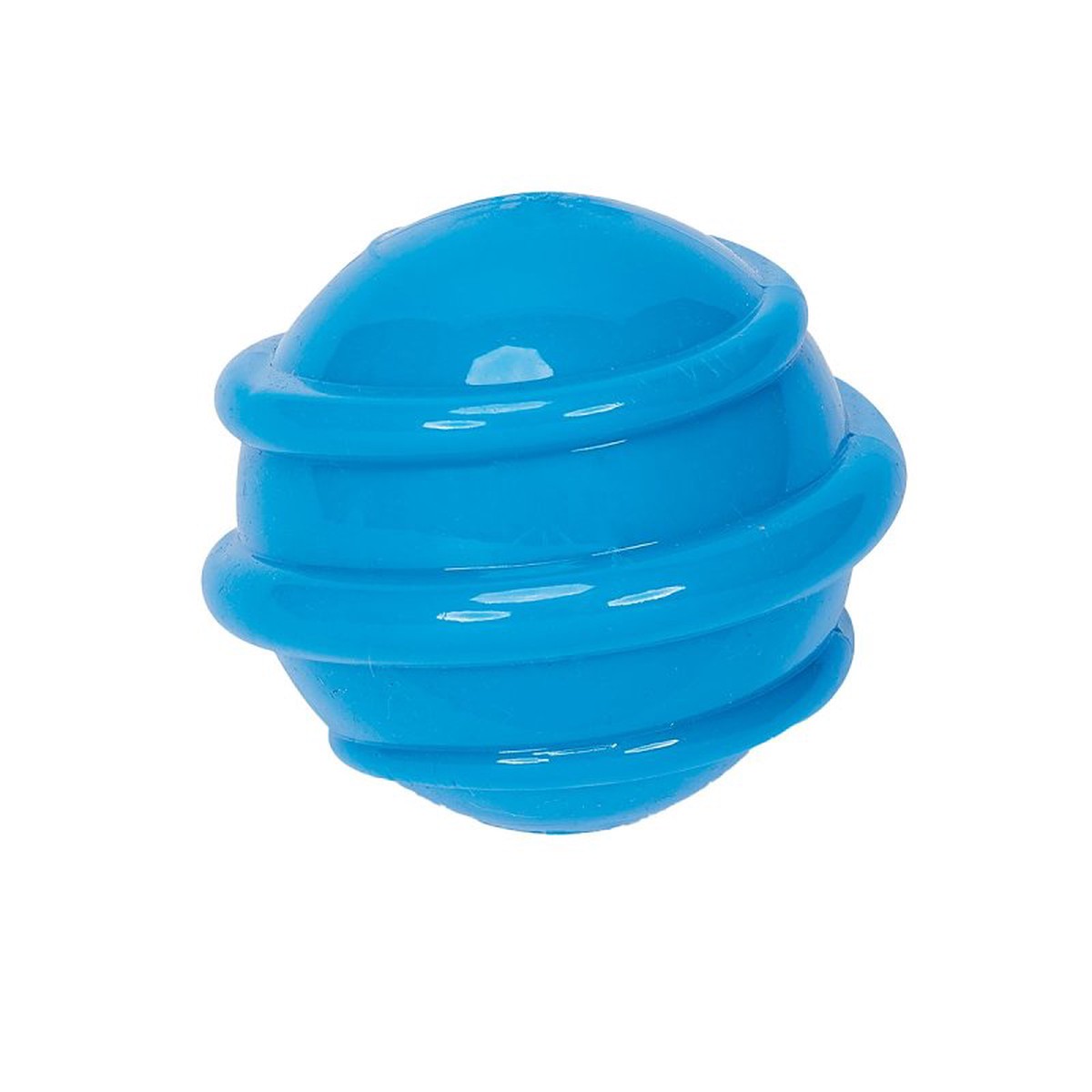Chomper WB15557 L Dog Toy 4 in Squeaky Spiral Ball Toy TPR Assorted