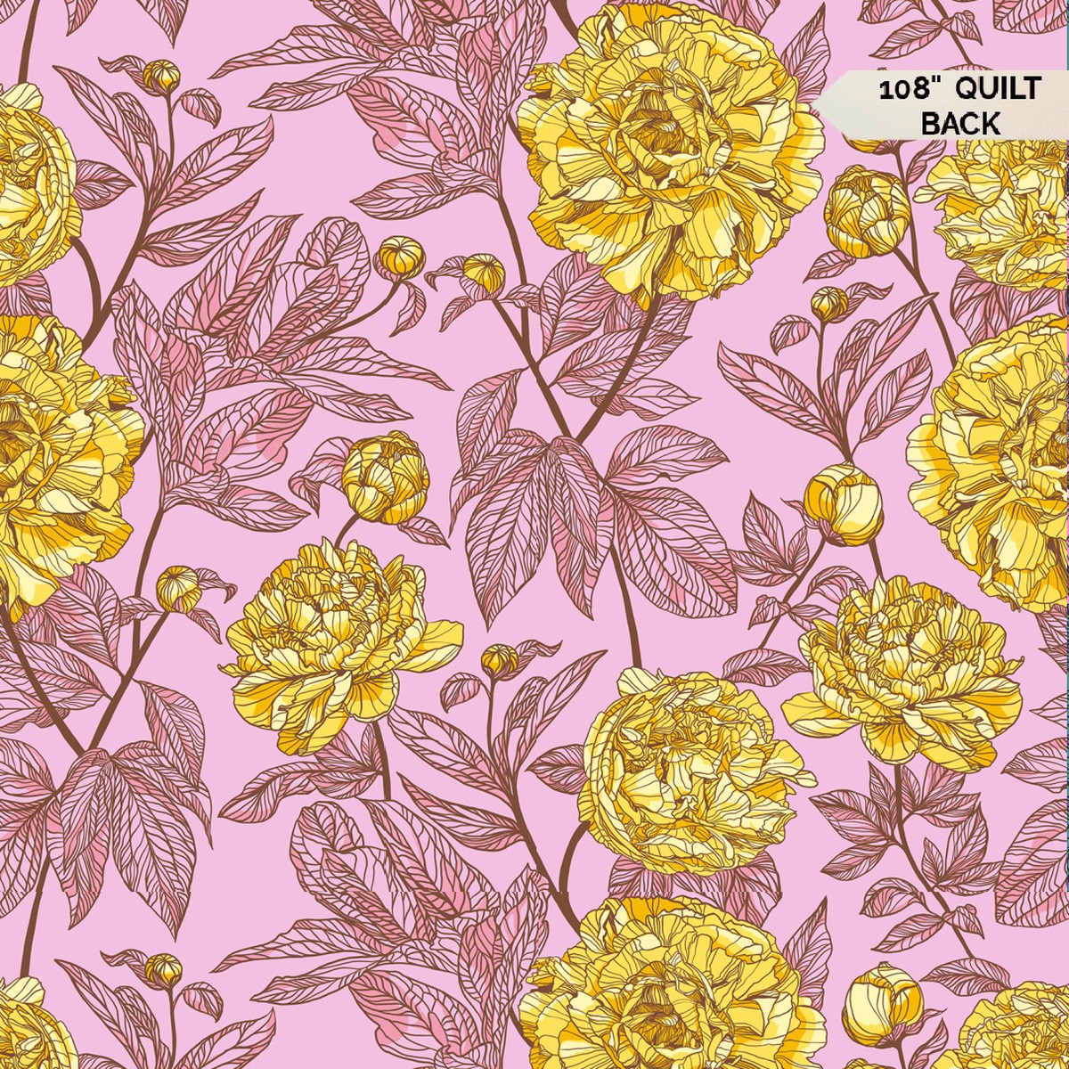 (Wide Back) Sunshine Peony Indelible by Anna Maria Textiles (14 Yard)