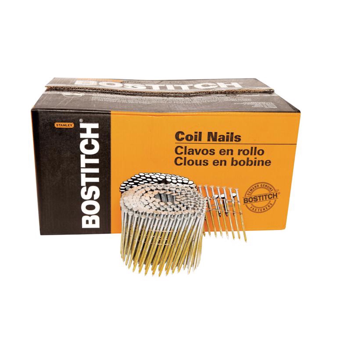Bostitch 3-14 in Wire Coil Hot-Dip Galvanized Framing Nails 15 deg 2700 pk