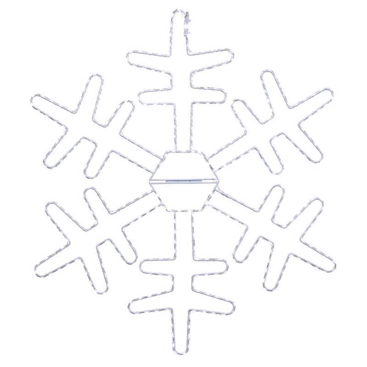 Celebrations LED Pure White Snowflake 24 in Hanging Decor