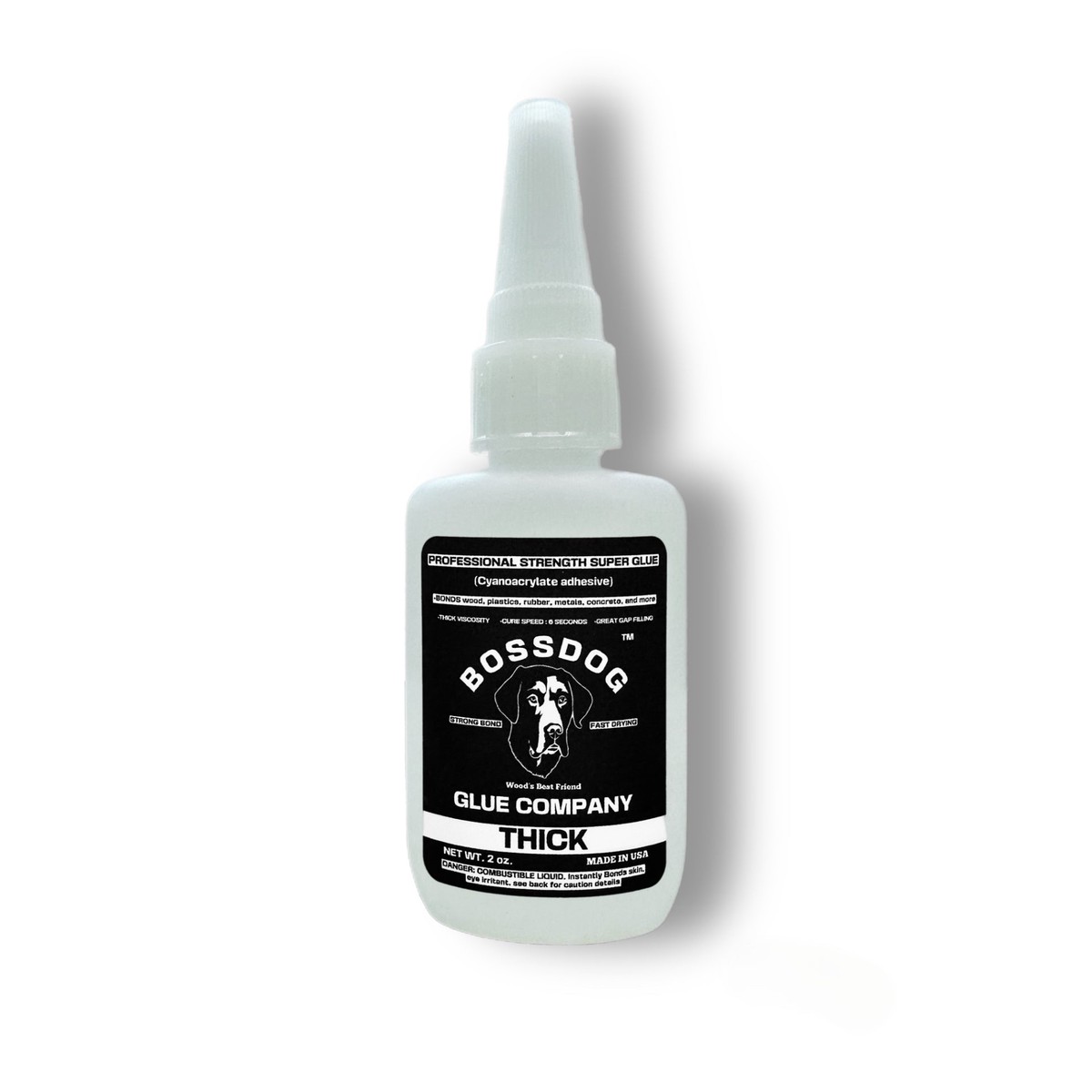 2 oz BOSSDOG Professional Strength Super Glue THICK