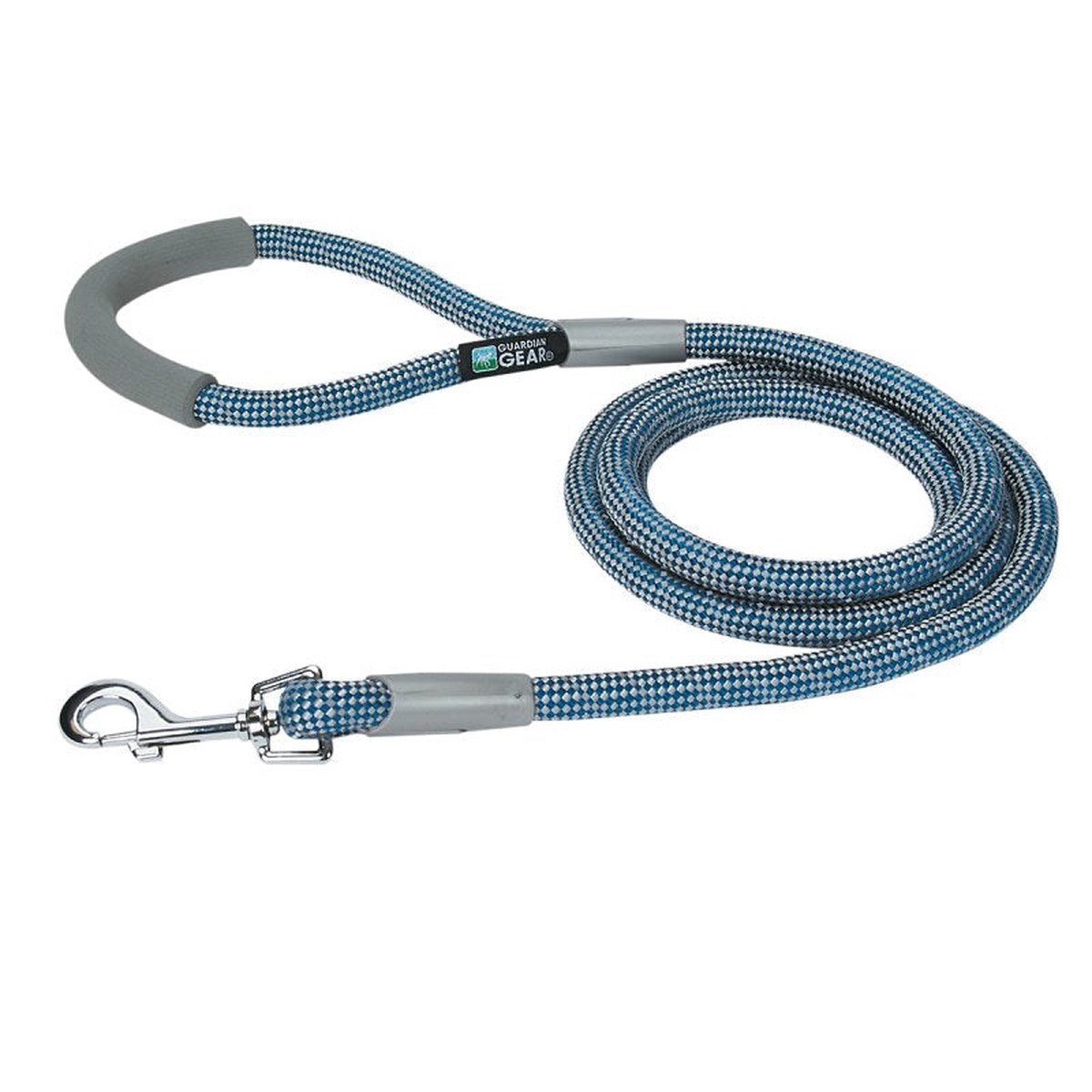 Guardian Gear ZA9909 06 19 Reflective Rope Lead 6 ft L Blue Fastening Method Clasp