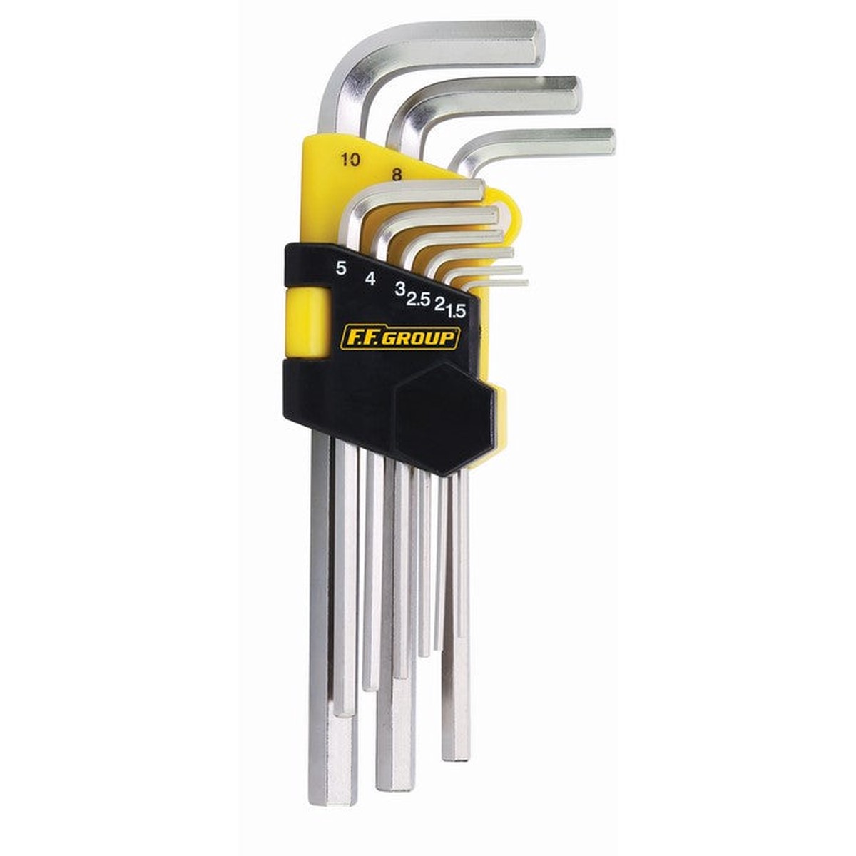 34758 EXTRA LONG HEX KEY WRENCH SET 9PCS FF GROUP