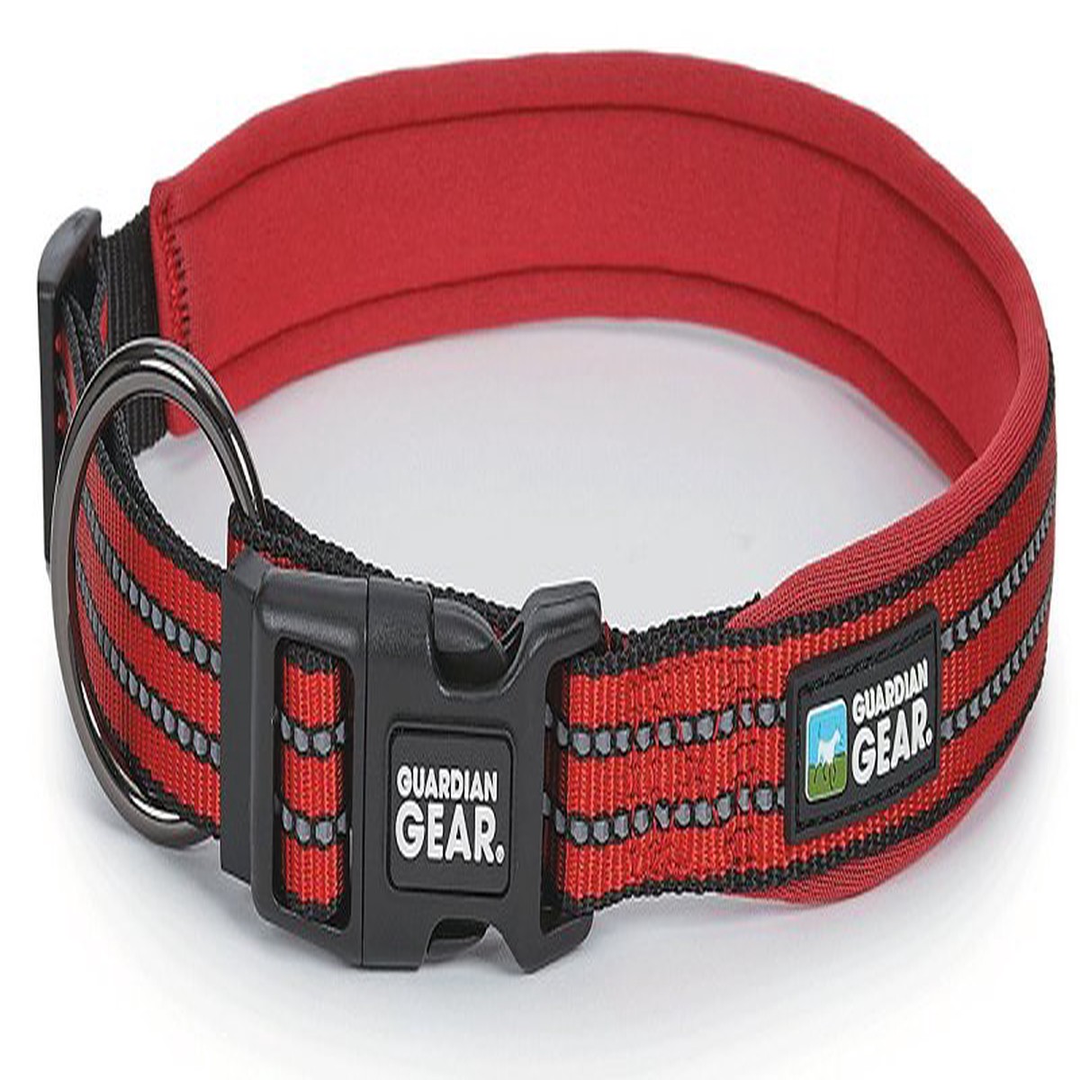 Guardian Gear ZA0006 16 83 Dog Collar O-Ring Link 16 to 83 in L Collar Nylon True Red